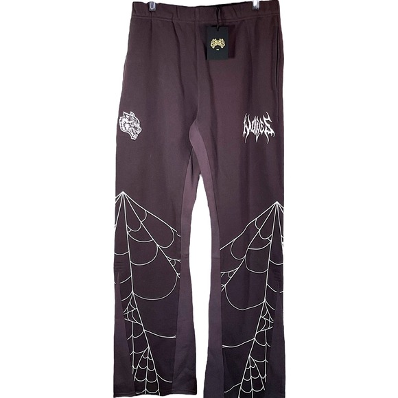 Darc Sport SHE "In Our Web She Flare" Sweatpants Purple Night Medium Limited - Picture 1 of 6
